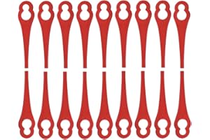 EVEHAP 100 Stück Ersatzmesser Kompatibel mit MASKO/LUX-TOOLS A-RT-20/26 Akku-Rasentrimmer,Kunststoff Messer für Rasentrimmer MASKO/LUX-TOOLS