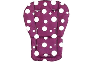 Fitzulam Kinderwagenkissen, wasserdicht, für Hochstuhl, für Kinder, Autositz, atmungsaktiv, Violett