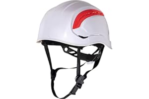 Delta plus - Casco obra granite wind ajustable blanco fluo