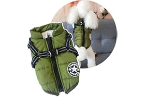 ONCPCARE Pettorina invernale per cani, calda giacca per cani di piccola taglia, protegge dal freddo