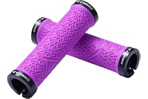 Bynccea Impugnature del Manubrio della Bicicletta,Impugnature Antiscivolo per Mountain Bike con Serratura in Alluminio, Manopole MTB,Manopole Bici Universale Chiusura a 2 Lati