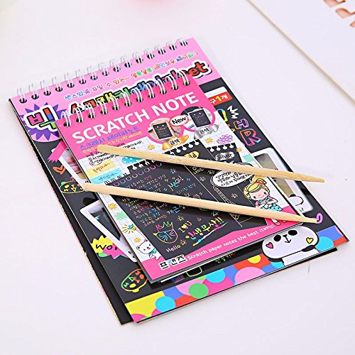 AOHANG Scratch Art Doodle Pad for Kids Color Random10 Pages Buy