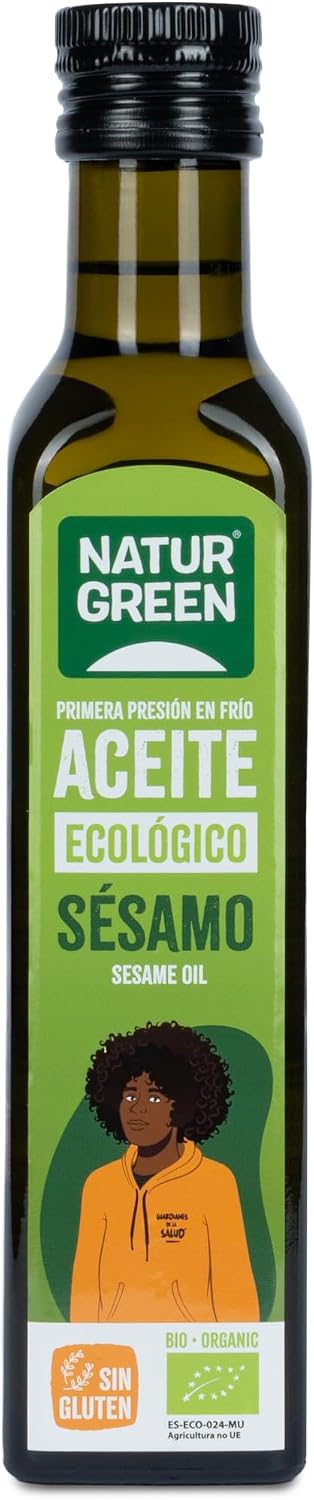 NaturGreen Aceite de Sésamo Bio de Primera Presión (502278), 250 Mililitros