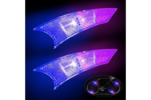 Bike Spoke Light LED NIUAWASA - Waterproof Easy Install Bicycle Wheel Lights 3 Mode Tire Flash Safe Warning Lamp for Kids/Adult Bike 2Pcs