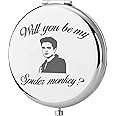 KEYCHIN Vampire Movie Pocket Mirror Vampire Edward and Bella Fans Gifts Will You Be My Spider Monkey Compact Mirror for Women Girls Teenager (Spider Monkey-S)