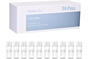 BESTAUTY 10 Pièces Hydra. Pen H3 Cartouches d'Aiguilles de Rechange 24 Pins - 100% Original Hydra. Pen H3 24 Pins - Pour les Anti-Rides, l'Hydratation, le Raffermissement de la Peau et la Réduction des Taches