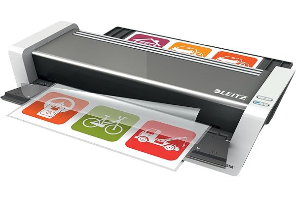 Leitz, Plastifieuse de documents ILAM A3 Touch, 250µ, Blanc/Gris, 74744000