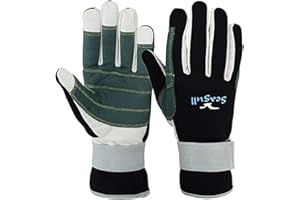 AZURE Seagull Neoprene Sports Gloves, Sailing, Boating, Yachting with Strong Amara Palm Anti-Slip Grip for Boating, Kayaking, Canoeing, All Water Sports,Mountain Biking, Cycling