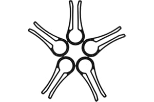 Oruola 5pcs Gas Stove Knob Covers, Proof Oven Knobs Covers,Child Proof Stove Knob Covers, Proofing Gas Stove Knob Covers for Prevent Kids Pets from Turning on Stoves, Black