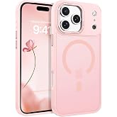 MADNOVA iPhone 17 Pro Max İ&ccedil;in Telefon Kılıfı Magsafe ile Uyumlu Kamera Korumalı Mat Şeffaf G&ouml;r&uuml;n&uuml;ml&uuml; iPhone Telefon Kılıfı (