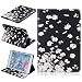 Produktbild Roreikes Apple iPad Mini 4 Hülle, Blumenmuster Muster TPU Leder Flip Magnetverschluss Wallet Kreditkarte ID Card Slots Magnetic TPU Leder Beschützer Tasche Hülle Etui Schale mit Standfunktion Weich TPU Innere Hülle Case leder Flip Beschützer Haut Schutzfolie Case für Apple iPad Mini 4