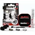 Alpine MusicSafe Pro Bouchons d'oreilles : protections auditives pour musiciens - Haute fidélité du son - 3 jeux de Ffltres interchangeables - Hypoallergénique et réutilisables – Embouts noirs