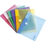 30 Pcs Chemises Plastiques A4 Transparentes Colorées - Pochette Documents 6 Couleurs Vives, Ultra Résistantes Et Pratiques
