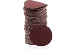 SPEEDWOX 100pc 2 inch Sanding Discs Hook and Loop Sandpaper 180 Grit Sander Disc Sanding for Sanders Drill Grinder Rotary Tools Attachment Woodworking Wood Auto, No Hole