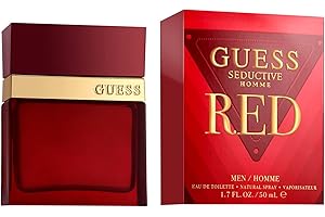 GUESS Seductive Red, Eau de Toilette, Perfume Hombre, Oriental Vainilla, Perfume Elegante de Larga Duración