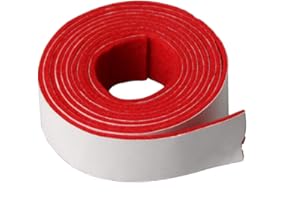 Yibuy Red Spring Rail Felt Strip for Piano Keyboard Replacement 130x1.9cm