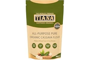 TIANA Organic Gluten-Free Cassava Flour, Premium Quality and Purity, 500g