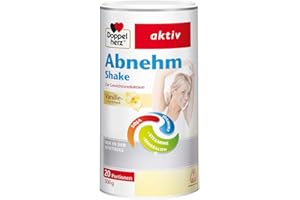 ‎DOPPELHERZ Doppelherz Abnehm Shake – Mahlzeitenersatz mit leckerem Vanille-Geschmack für eine gewichtskontrollierende Ernährung – 20 Portionen