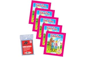 DALMARO Bundle mit Blue Ocean Bibi & Tina Sticker Serie 2 - Pferdesticker Sammelsticker (2024) - Exklusive STRONCARD Hüllen - Auswahl (5 Tüten)