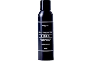 Fixer Men’s Hairspray 200ml, Gents of London Strong Hold Spray, Long Lasting, Hold, Texturising, Medium to Longer Hairstyling, Makers of Styling Wax, Hair Paste, Hair Putty | Hairspray For Men