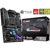 MSI MPG B550 Gaming Plus Scheda Madre ATX - per Processori AMD Ryzen di 3a Generazione, AM4, DDR4 Boost (4400MHz/OC), 1x PCIe