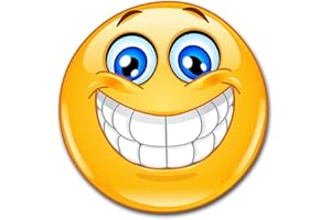 EASYDRUCK24DE 1 Smiley Autoadesivo smile XL I kfz_386 I rotondo Ø 30 cm I Emoticon Sticker sorriso per auto camper roulotte adesivi murali I impermeabile