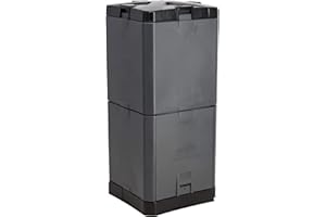 Exaco Aerobin 200-Grey Insulated Composter Bin, 55 Gallon