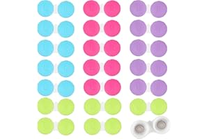 AONAYO 20 StüCk KontaktlinsenbehäLter,Bunt LinsenbehäLter,Contact Lenses Case,KontaktlinsenbehäLter Weiche Linsen,Tragbar Kontaktlinsen BehäLter,Hygienisch Und Auslaufsicher,Geeignet FüR Die Heimreise