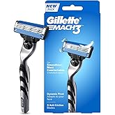 Gillette Mach 3, Shaving Razor For Men | Most Comfortable Shave | 3D Blade Technology | Metal Handle For Superior Grip