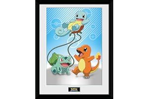 Gb Eye - POKEMON Tirage encadré Starters Kanto