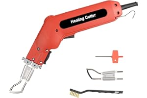 DOMINOX Electric Sailing Knife Rope Cutter Kit for Belt, Webbing, Fiber, Cloth, Nylon, Rubber, Carpet, Styrofoam, EPS - Hot Knife Cutting Tool (100W, 220V)