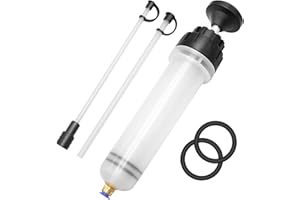 Veftsvy Ölabsaugpumpe 200ml, Ölabsaugpistole Flüssigkeitsabsauger, Absaugpumpe mit Schlauch & Verlängerungen für Bremsflüssigkeit, Kühlflüssigkeit, Getriebeöle