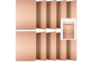 Chanzon 10 Stück einseitige kupferplattierte Laminat-Leiterplatte (7x10 cm 4x2,7 Zoll) Verkupferte Universal-Schaltungs-Prototyp-Platine zum Ätzen von DIY-Leiterplatten-Kit