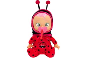 IMC TOYS CRY BABIES Cry Babies Newborns Lady Poupée bébé en Peluche Poupée bébé en Peluche avec Pyjama de Nouveau-né, Peut s’asseoir et pleure Vraiment Filles-garçons à partir de 3 Ans