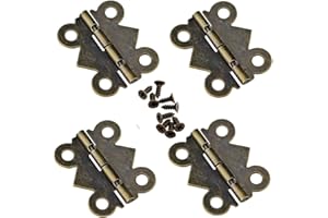 HEUSKAY 10 cerniere in ottone a forma di farfalla, 40 x 32 mm, per mobili, cassetti, porte, cerniere hardware