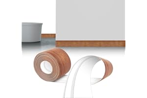 LIHIQIYA Rodapiés Flexible Autoadhesivo, 6M Rodapie PVC Adhesivo Zocalos, Autoadhesivos Embellecedor Encimera Cocina Rodapié Plegable Cinta para Cocina, Baño, Zocalo de Cocina Roble Amarillo 50x20mm