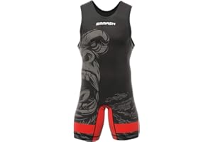 SMMASH Singlet Wrestling pour Homme One Piece Musculation Vêtement de Sport Sportswear Professionnel Hygiénique Très Confortable