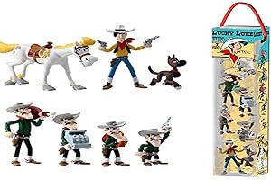 Plastoy SAS PLA70387 Lucky Luke: Tube Lucky Luke, 7 Figures