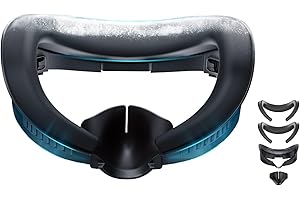 DESTEK Cooling Face Pad für Meta/Oculus Quest 3 Zubehör – Mit Zwei Gesichtsauflagen aus Ice Silk und Cooling Gel für ultimativen Komfort – Verstellbarer Halter