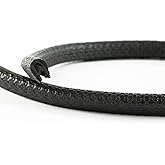 EUTRAS [10m] Kantenschutz 0,5-1,5 mm schwarz – hält ohne Kleber – perfekt für Bleche und Autotüren – schützt und entschärft K