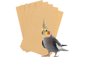 Pulla ® BIRD CAGE SAND SHEET SAND PAPER 40cm X 25cm (16" X 10") PREMIUM 40G PER SHEET X 5 SHEETS
