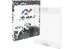 PET plastskydd för spelfodral – 0,35 mm tydlig display och förvaringsfodral, kompatibel med PlayStation 2-spelfodral förpackning (5-pack)