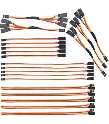 GTIWUNG Lot De 6 Câbles JST Y Splitter – Adaptateurs Mâle/Femelle Pour RC Voiture, Drone, Ventilateur, ESC, TRX-4