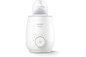 Avent Premium snabb flaskvärmare, smart temperaturkontroll, jämn uppvärmning utan heta punkter, vattenbadsteknik enligt sjukhusstandard, automatisk avstängning och skonsam upptining, SCF358/00