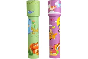 NOOLY Kaleidoscopes Educational Toy Kaleidoscope for Kids Boys and Girls ZWHT0206 (2 Pcs,Abby's Nut + Park)