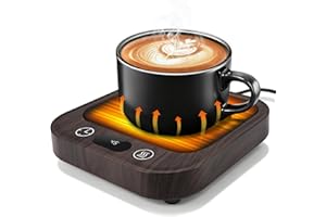 Glovios Scaldatazze Scalda Tazze,con 4 Impostazioni Temperatura, con Spegnimento Automatico,Scalda Tazzine da Caffè per Latte, Tè, Acqua