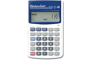 Calculated Industries 8300 KitchenCalc Recipe Conversion and Culinary Math Calculator with Digital Timer for Chefs, Culinary Students, Home Cooks and Bakers | Scale Recipes, Menu Plans, Portion Sizes