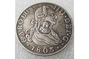 YUNBEST Moneda vieja del Reino Unido de 1803 - Moneda vieja del Reino Unido - Moneda conmemorativa de la suerte - Moneda conmemorativa vieja sin circular