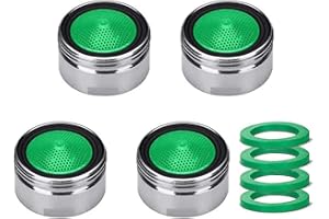 CHEDIN M18/M20/M22/M24/M28 x 4 piezas aireador grifo filtros grifos fregadero, boquilla aireadores con filtro ABS, para grifería en la cocina y el baño - Rosca macho (M24)