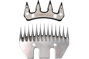MASXIRCH Farm & Ranch 13 Denti Dritti Pecore Taglio Lama Tagliatore di Lana Elettrico Pettine Cutter Capre Tagliatore Forbici Lama